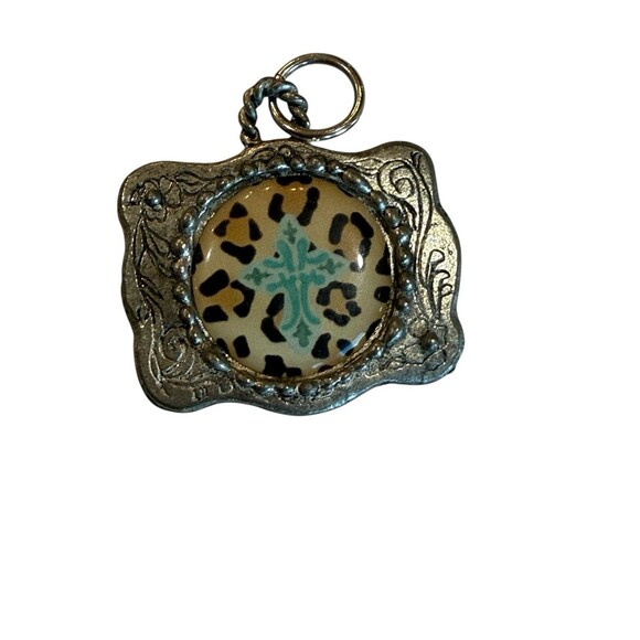 Set of 3 RHR Designs for Junk Gypsy Charms – Camper, Cross “Push,” Leopard Boho - Picture 2 of 7